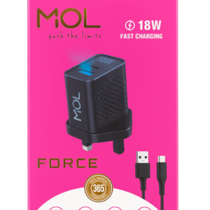 MOL 18W Fast Charging wall charger.
