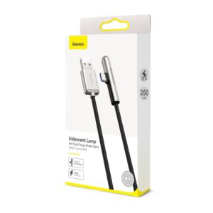 Baseus Iridescent Lamp 40W HW Flash Charge Mobile Game USB to Type-C Cable
