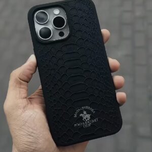 Santa Barbara Polo & Racquet Club Knight Series leather case for the iPhone 16 Pro Max.