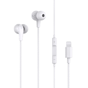 MOL Edge Direct Lightning Earbuds, designed for Apple iPhones.